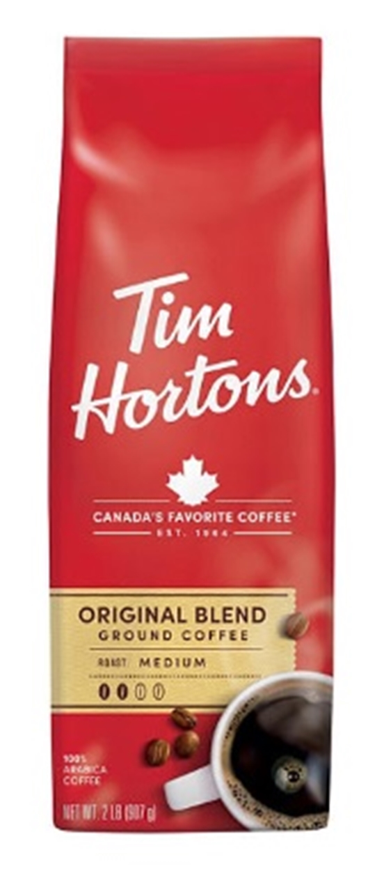 (image for) Tim Hortons Original Blend Ground Coffee, Medium Roast, 32 oz. - Click Image to Close